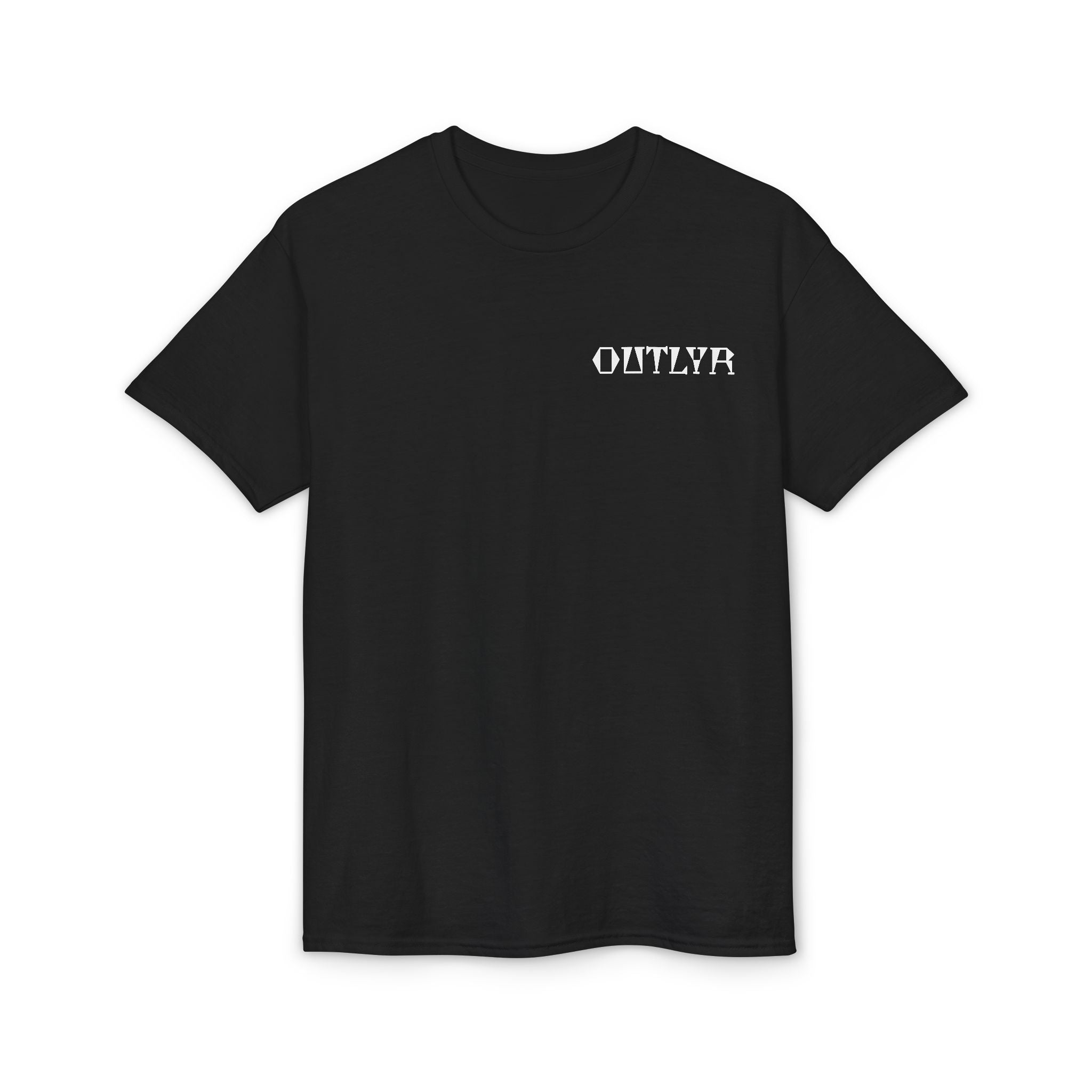 Fishbone Hook T-Shirt — 'OUTLYR' Graphic Backprint