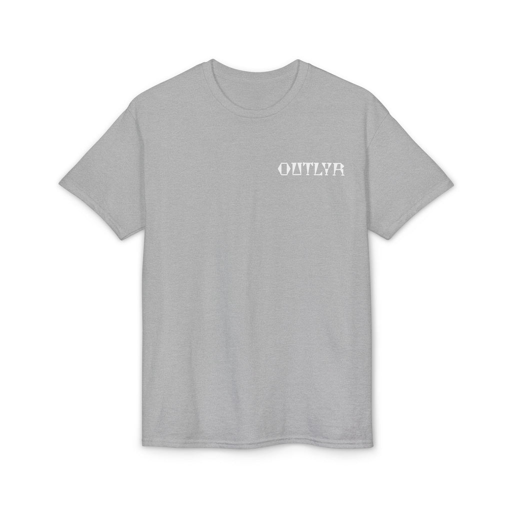 Fishbone Hook T-Shirt — 'OUTLYR' Graphic Backprint