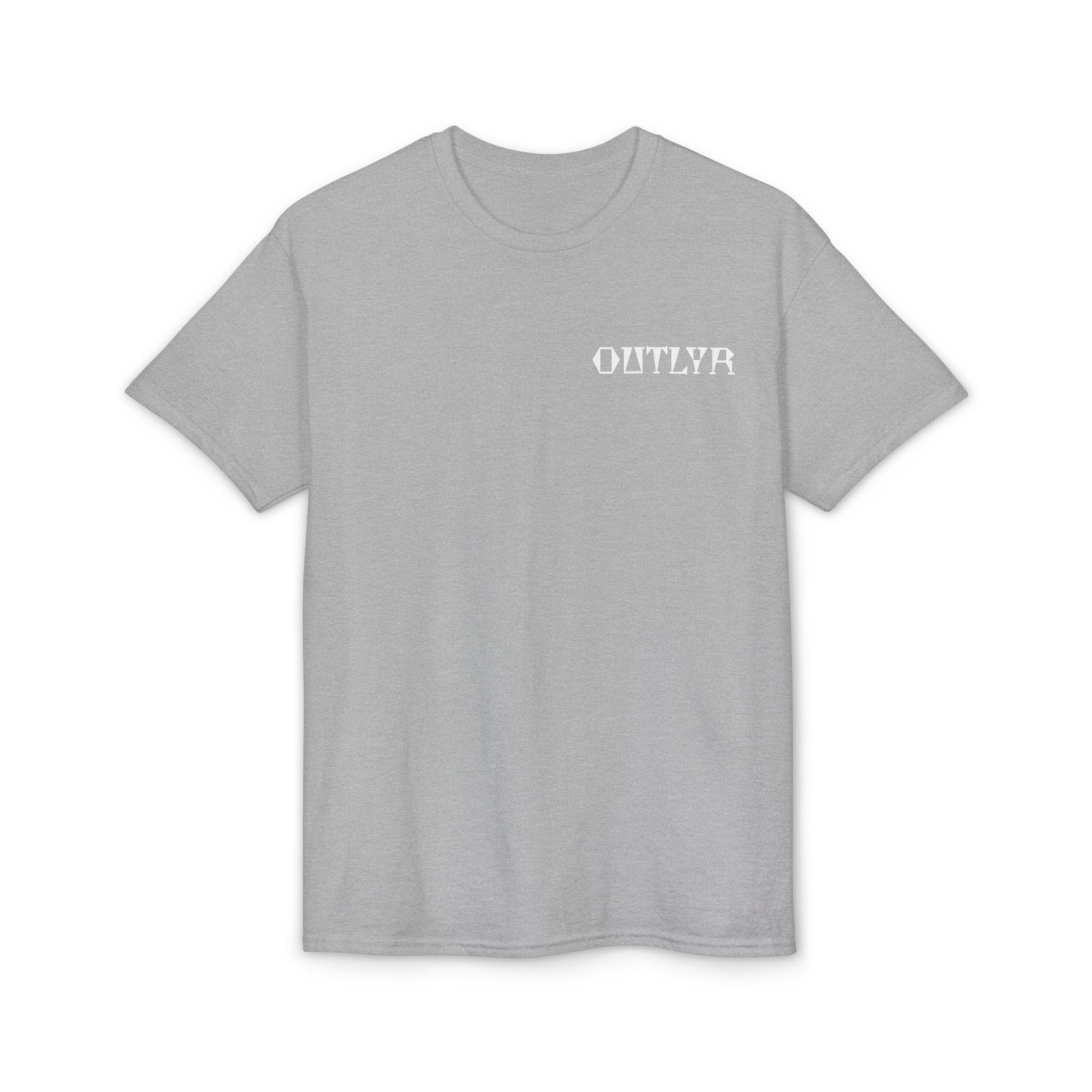 Fishbone Hook T-Shirt — 'OUTLYR' Graphic Backprint
