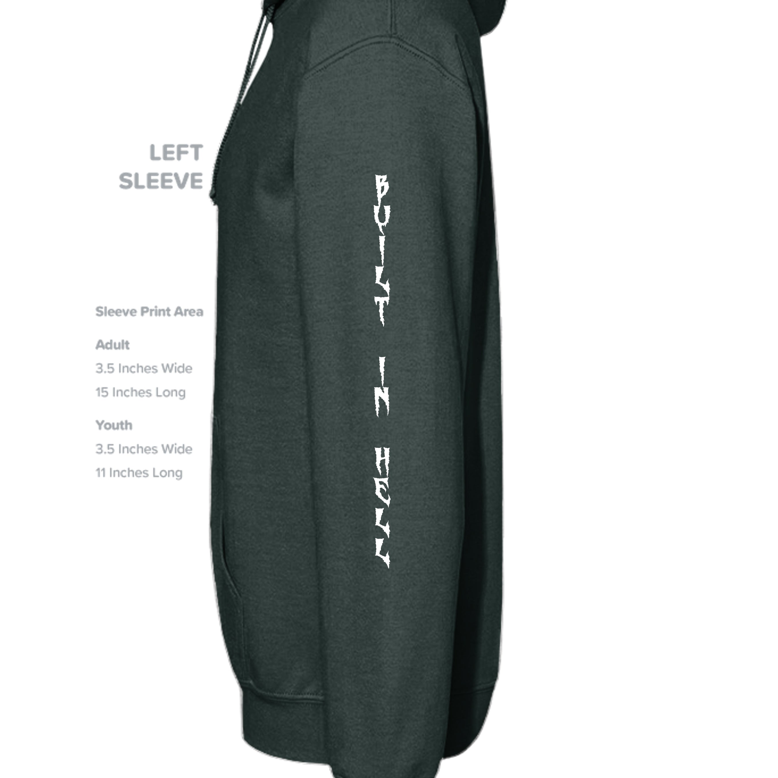 Fan Charcoal Heather - G185 - SLEEVE_LEFT